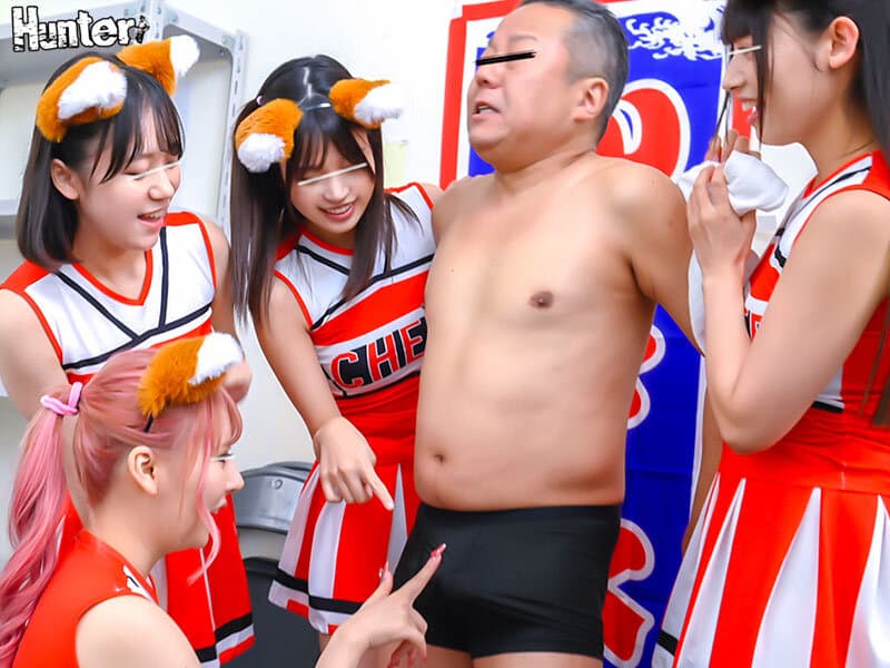 xxx av มาสคอตพรีเมียร์โดนสาวรุมเสียว HUNTC-158 4